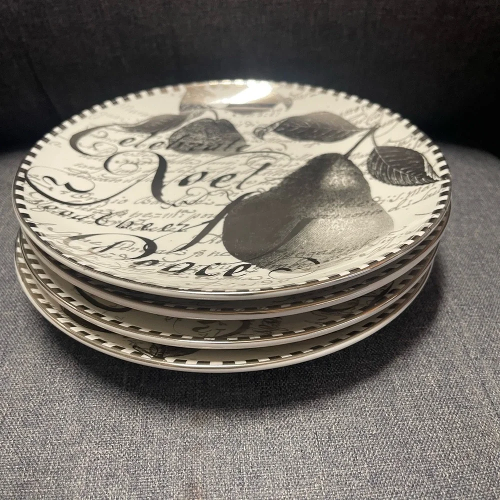 Restoration Hardware Christmas Holiday Plate Set